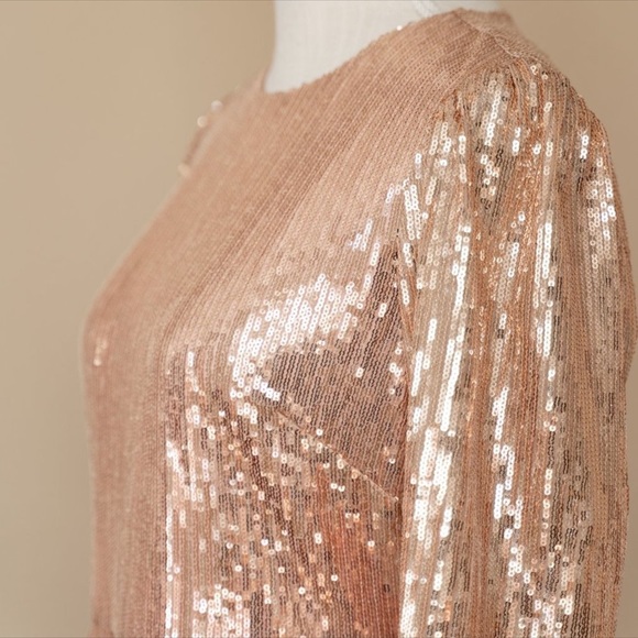 RACHEL PARCELL Sequin Long Sleeve Dress - Picture 10 of 14